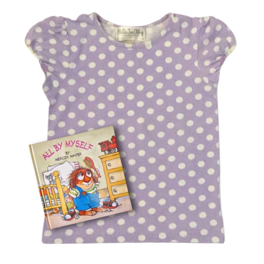 MATILDA JANE • Good Hart Polka Dot Blue Bell Tee Top - Picture 1 of 5